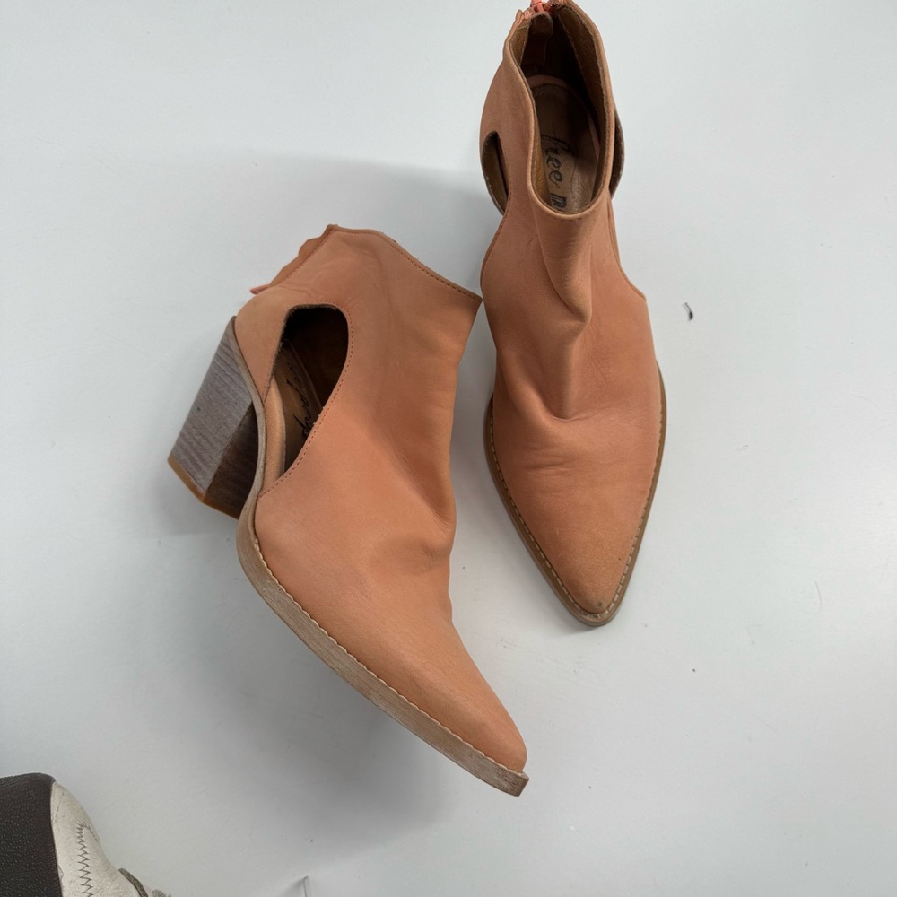 Free People Wilder Bootie in Peach